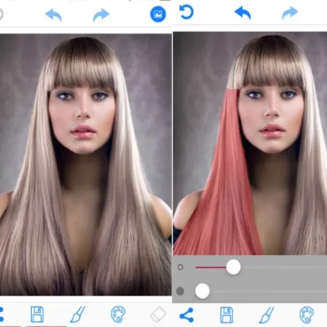 Aplicativo para simular diferentes cortes e cores de cabelo