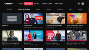 Application Canal+ pour regarder le sport et les films en direct