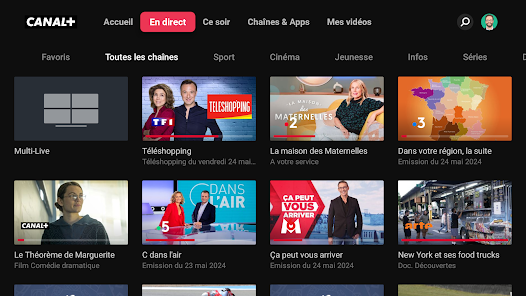 Application Canal+ pour regarder le sport et les films en direct
